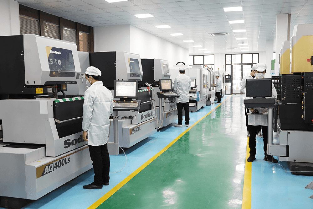 Precision slow-feed wire EDM workshop
